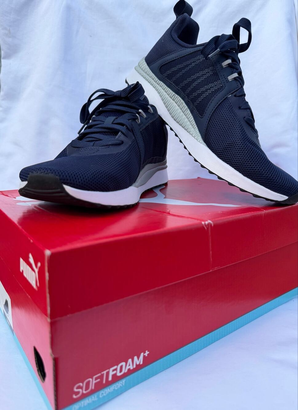 NWB Puma Pacer Net Cage Navy Mesh Running Shoes Men’s Size 9 Style 374322-07
